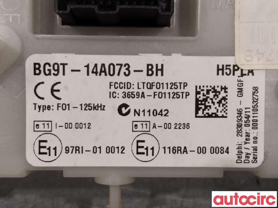 Sikringsboks til Ford Mondeo 2011-2014 (Type IV, Fase 2) (FORD|1861473|BG9T-14A073-CM)