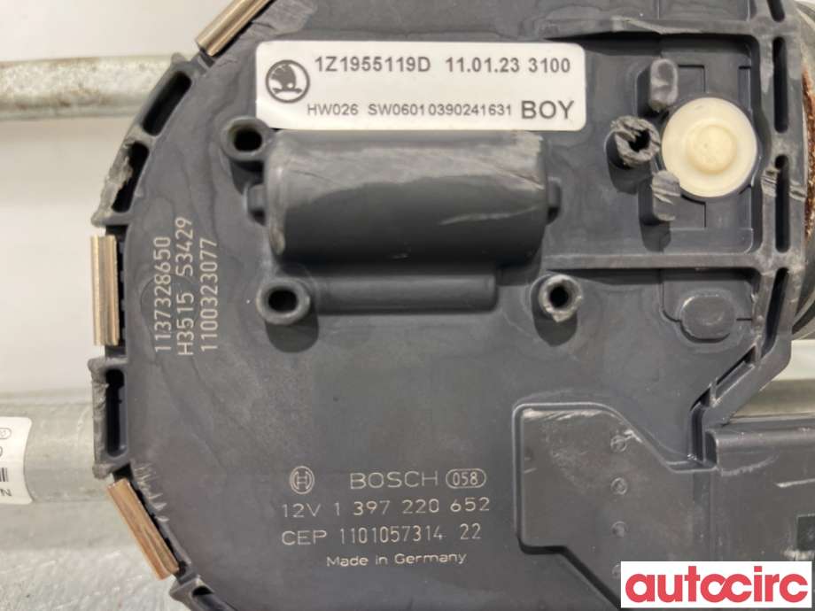 Viskermotor frontrute til Škoda Octavia 2009-2013 (Type II, Fase 2)  (SKODA|1Z1955119C|1397220652|1Z1955119D)