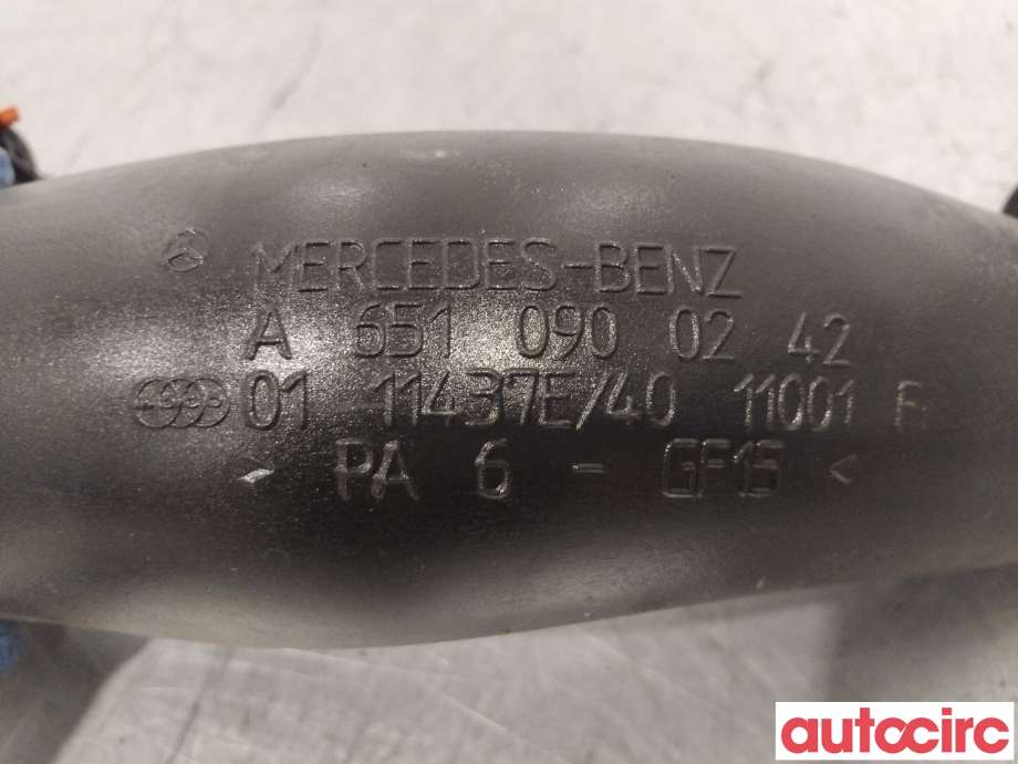Turbo rør til Mercedes E-Klasse 2013-2016 (Fase 2) (W212) (W212) (MERCEDES|A6510900242|)
