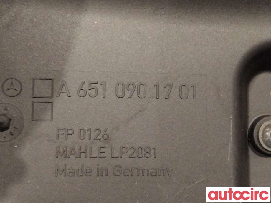 Luftfilterboks til Mercedes E-Klasse 2013-2016 (Fase 2) (W212) (W212) (MERCEDES|A6510901701|)