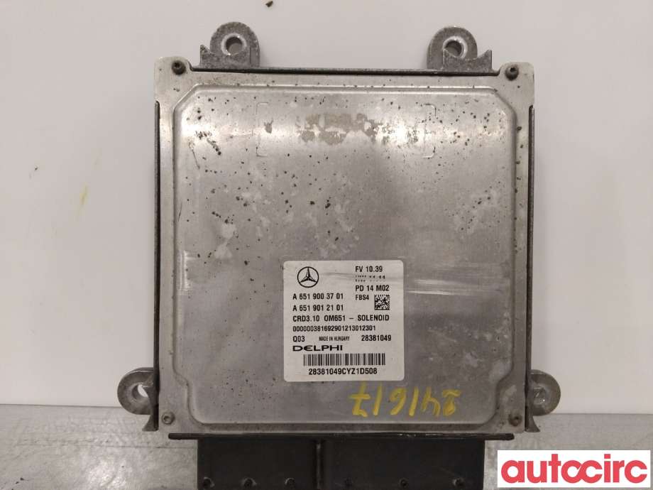 Styreenhet motor til Mercedes E-Klasse 2013-2016 (Fase 2) (W212) (W212) (MERCEDES|A6519003701|28381049)