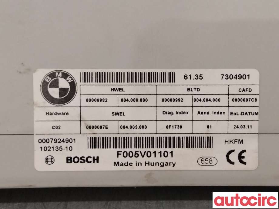 Styreenhet elektrisk bakluke til BMW 5-Serie 2010-2017 (F10/F11) (F10/F11) (BMW|61357394651|61357304901)
