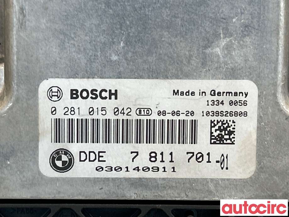 Styreenhet motor til BMW 3-Serie 2005-2011 (E90/E91/E92/E93) (E90/E91/E92/E93) (BMW|12145A48DA9|0281015042|7811701)