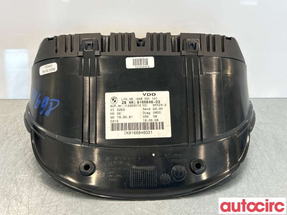 Multimedia display (MCU - Media Controller Unit) til BMW 3-Serie 2005-2011 (E90/E91/E92/E93) (E90/E91/E92/E93) (BMW|62109316127|9166846)
