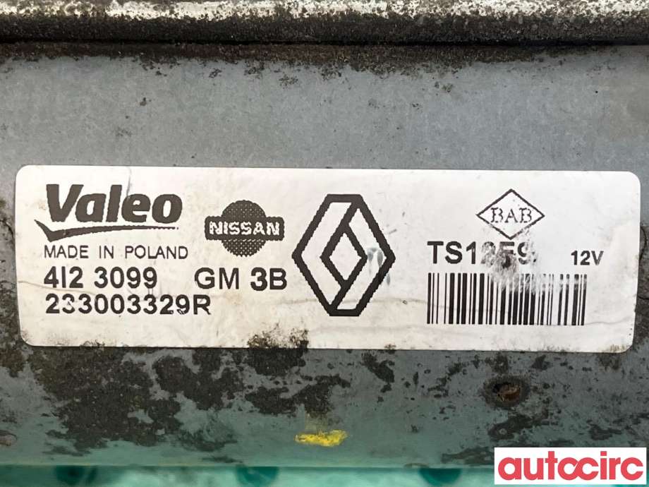 Starter diesel til Nissan Qashqai 2010-2014 (Type I, Fase 2)  (NISSAN|2330000Q1H|TS12E9|233003329R)