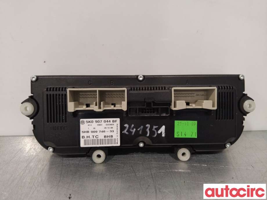 Varmeapparat betjening til VW Golf VI 2008-2012 (VOLKSWAGEN|5K0907044CB|5HB009746-33|5K0907044BF)