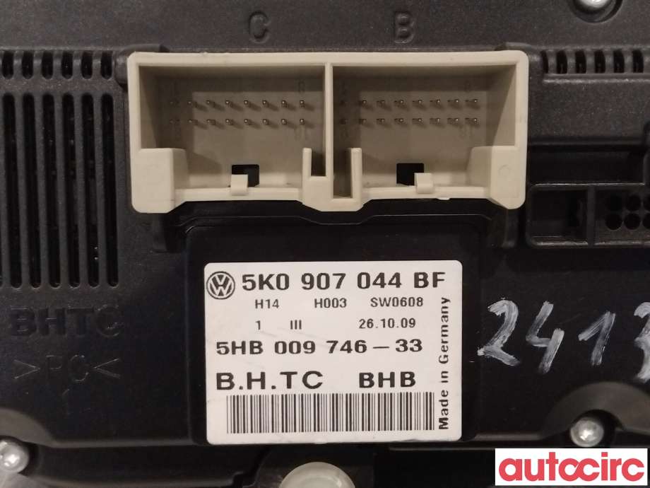Varmeapparat betjening til VW Golf VI 2008-2012 (VOLKSWAGEN|5K0907044CB|5HB009746-33|5K0907044BF)