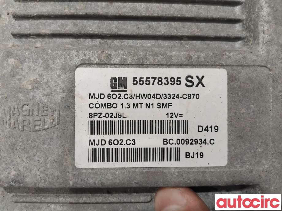 Styreenhet motor til Opel Combo C 2002-2011  (OPEL|55566399||55578395)