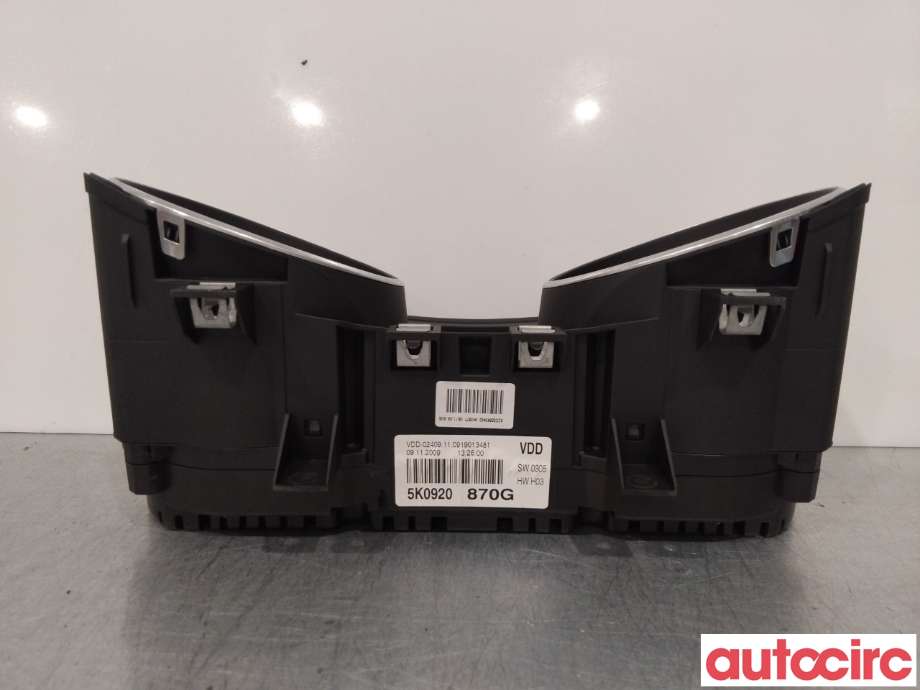 Instrumentpanel til VW Golf VI 2008-2012  (VOLKSWAGEN|5K0920870GX|5K0920870G)