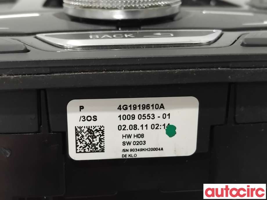 Bryter diverse til Audi A6 2011-2014 (Type IV, Fase 1) (C7) (C7) (AUDI|4G1919610C|10090553-01|4G1919610A)