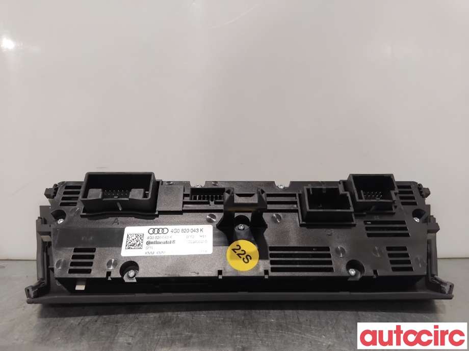 Varmeapparat betjening til Audi A6 2011-2014 (Type IV, Fase 1) (C7) (C7) (AUDI|4G0820043K|A2C53400310|4G0820043BD)