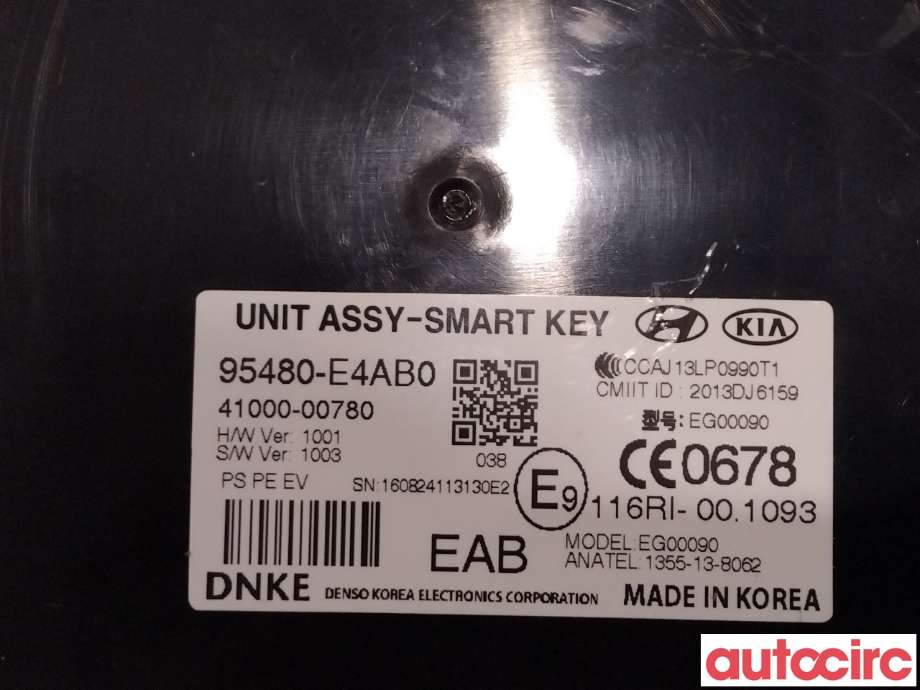 Styreenhet nøkkelfri/keyless til Kia Soul 2014-2019 (Type II)  (KIA|95480E4AB0)