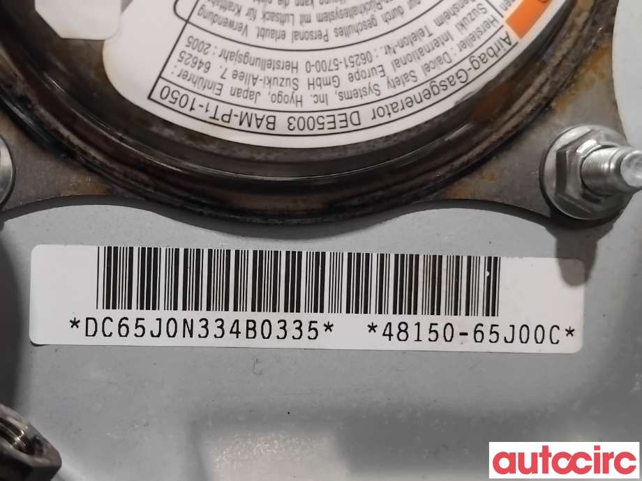 Airbag rattpute til Suzuki Grand Vitara 2005-2015 (Type III)  (SUZUKI|48150-65J00-AHA||48150-65J00C)