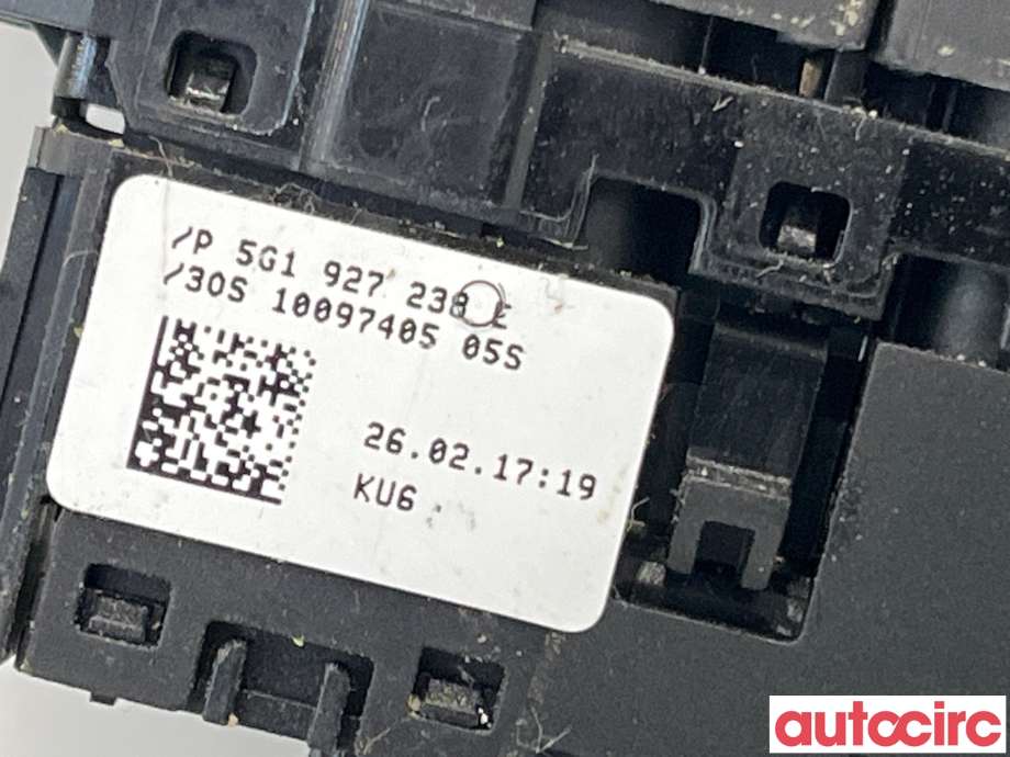 Bryter diverse til VW e-Golf 2017-2020 (Fase 2) (VOLKSWAGEN|5G1927238E|)