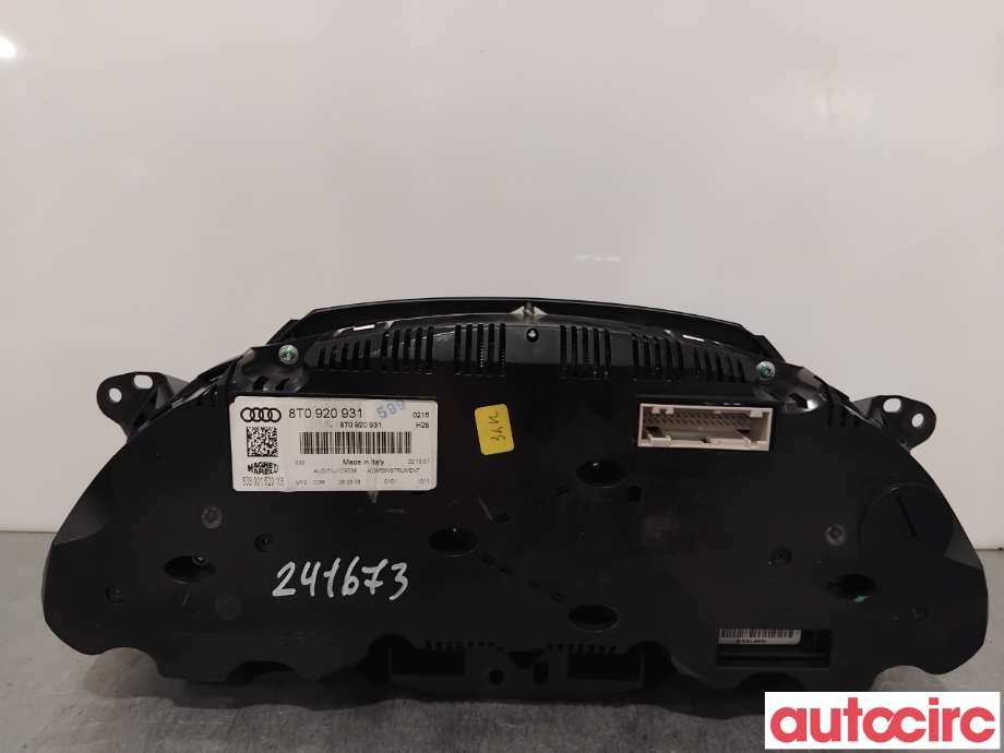Instrumentpanel til Audi A5 2007-2016 (Type I)  (AUDI|8T0920931X|503001520105|8T0920931)