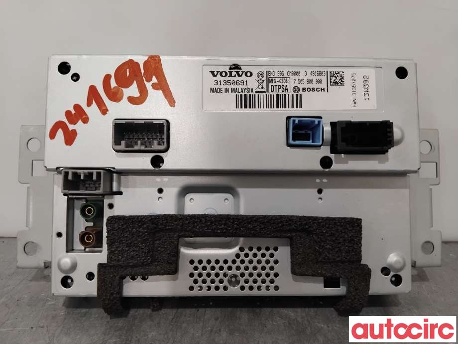 Multimedia display (MCU - Media Controller Unit) til Volvo V60/V60 CC 2013-2018 (Type I, Fase 2)  (VOLVO|36050609|7505800000|31357075)