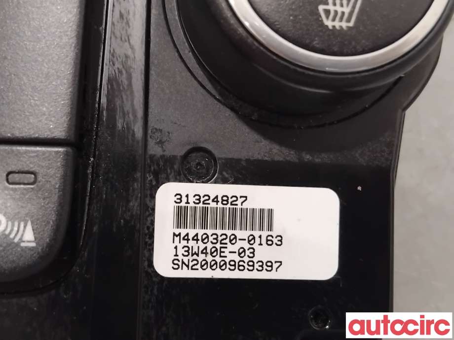 Varmeapparat betjening til Volvo V60/V60 CC 2013-2018 (Type I, Fase 2)  (VOLVO|31398065||31324827)