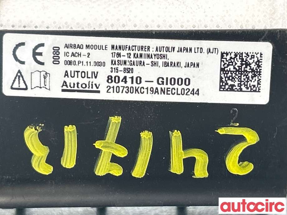Airbag gardin venstre til Hyundai Ioniq 5 2021-->>  (HYUNDAI|80410GI000)