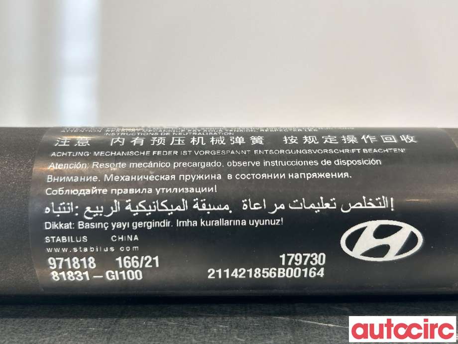Baklukedemper til Hyundai Ioniq 5 2021-->>  (HYUNDAI|81831GI100||81831-GI100)