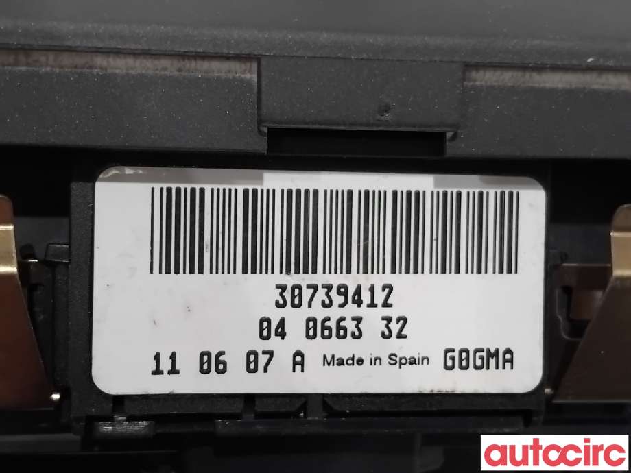 Bryter lys til Volvo V60 2010-2013 (Type I, Fase 1)  (VOLVO|31443846||30739412)