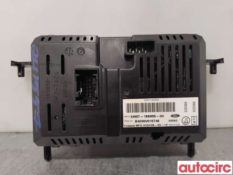 Multimedia display (MCU - Media Controller Unit) til Ford Focus 2011-2014 (Type III, Fase 1) (FORD|2021920||EM5T-18B955-GC)