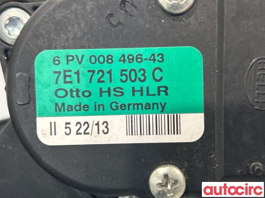 Pedal gass til VW Transporter / Caravelle 2009-2015 (Fase 2) (T5) (T5) (VOLKSWAGEN|7E1721503C)