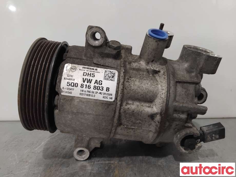 Aircondition kompressor til Škoda Octavia 2017-2020 (Type III, Fase 2)  (SKODA|5Q0816803B|6CVC140|5Q0816803D)