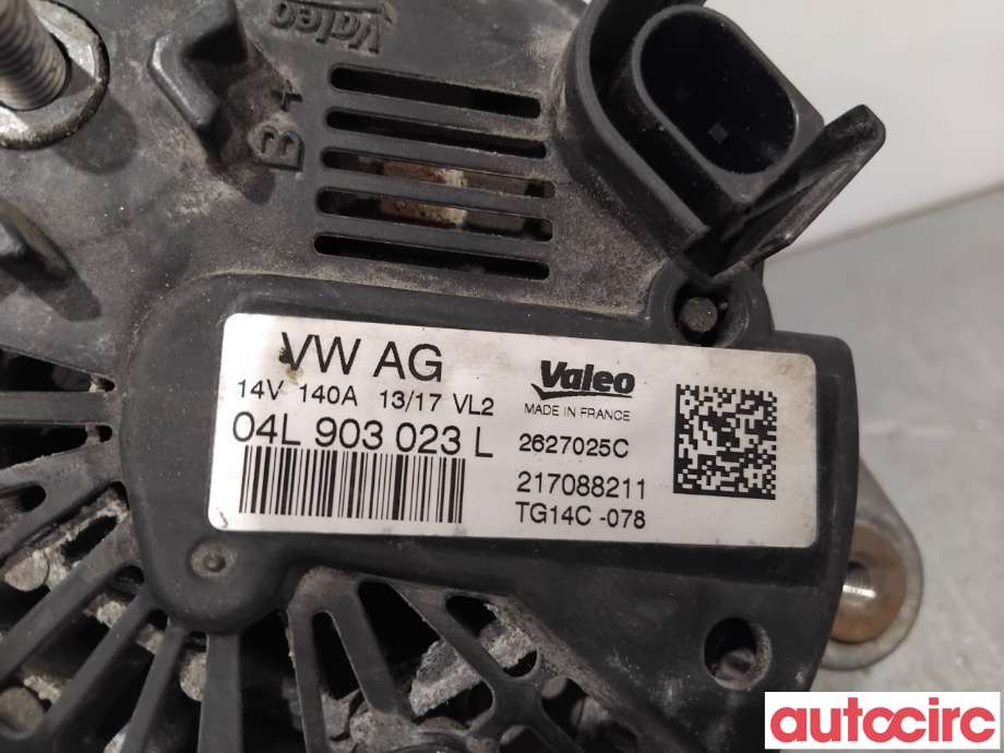 Dynamo til Škoda Octavia 2017-2020 (Type III, Fase 2)  (SKODA|04L903023LX|TG14C078|04L903023L)