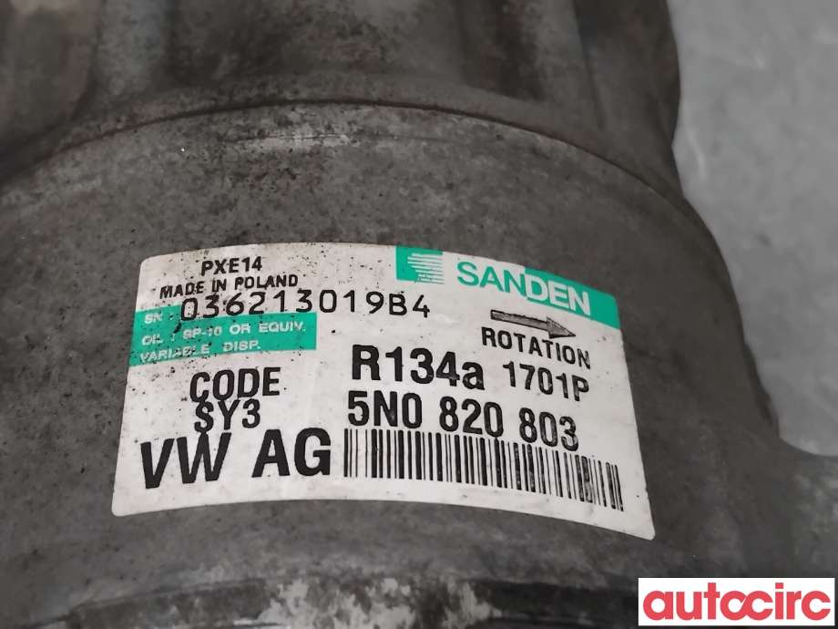 Aircondition kompressor til VW Passat 2005-2010 (B6) (B6) (VOLKSWAGEN|5K0820803X|PXE141701|1K0820808F)