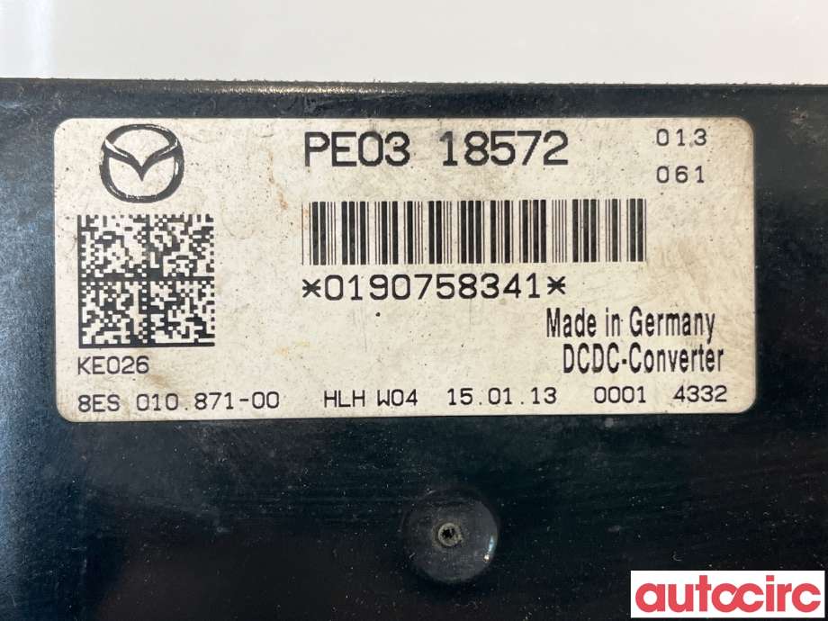 Styreenhet diverse til Mazda CX-5 2012-2017 (Type I)  (MAZDA|P5E1-18-572|8ES010871-00|PE03-18572)
