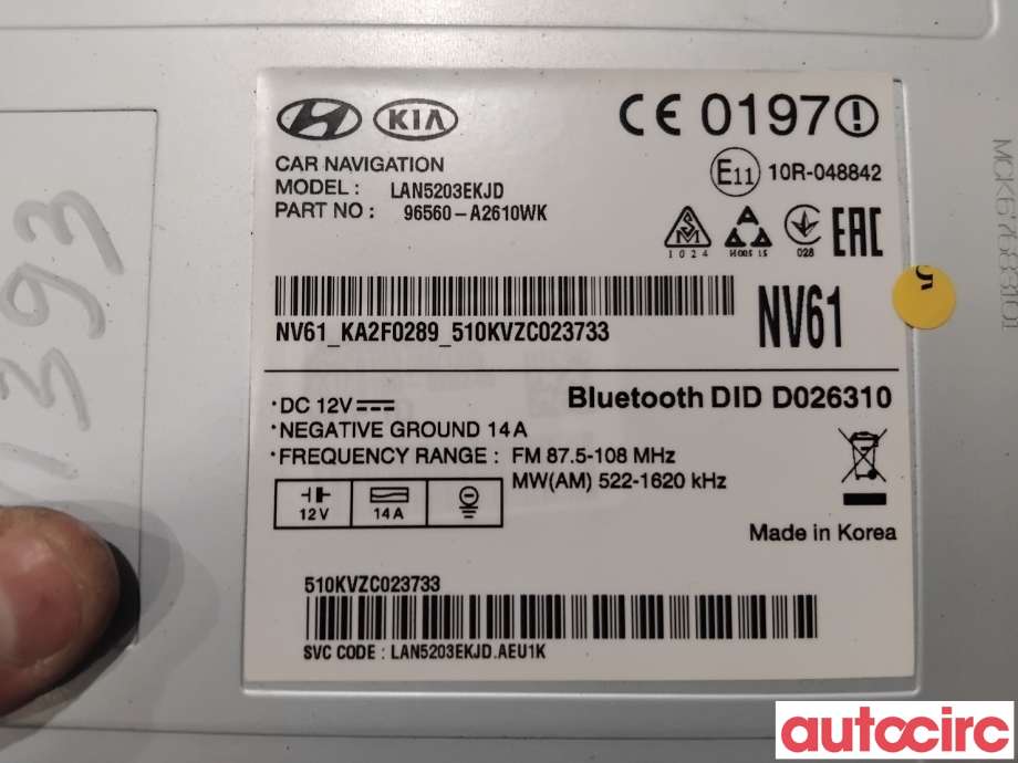 Bilstereo navigasjon til Kia Cee