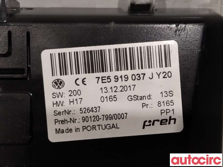 Styreenhet diverse til VW Transporter / Caravelle 2015-2019 (T6) (T6) (VOLKSWAGEN|7E5919037J)