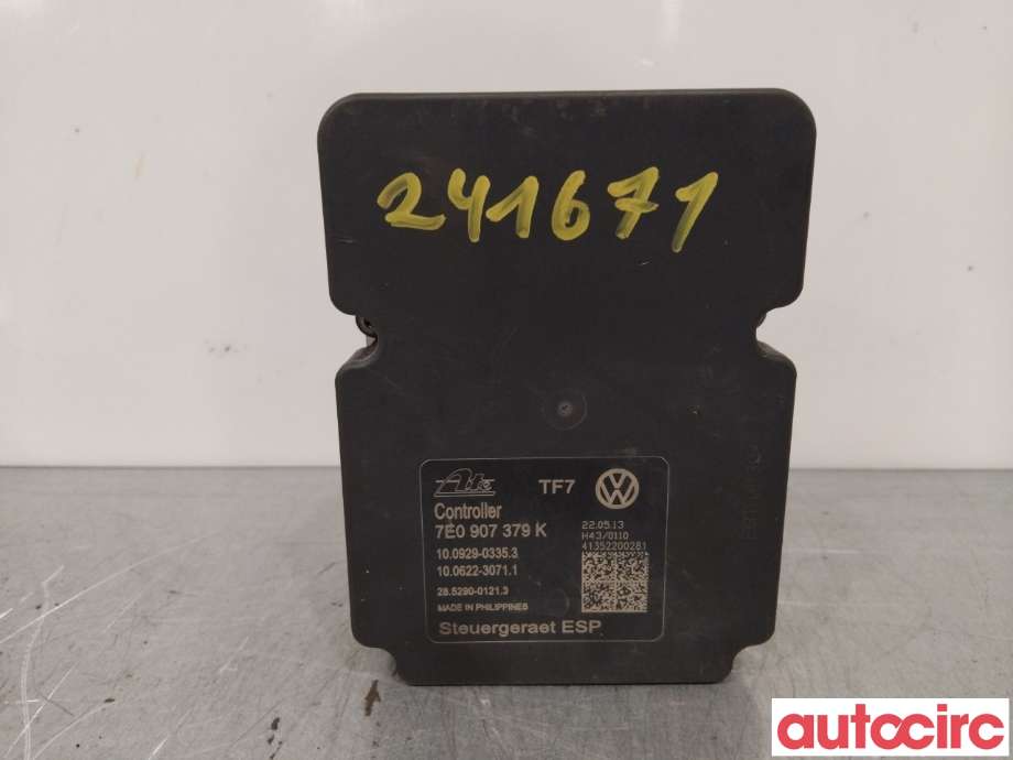 ABS sentral til VW Transporter / Caravelle 2009-2015 (Fase 2) (T5) (T5) (VOLKSWAGEN|7E0614517H|100929-03353)