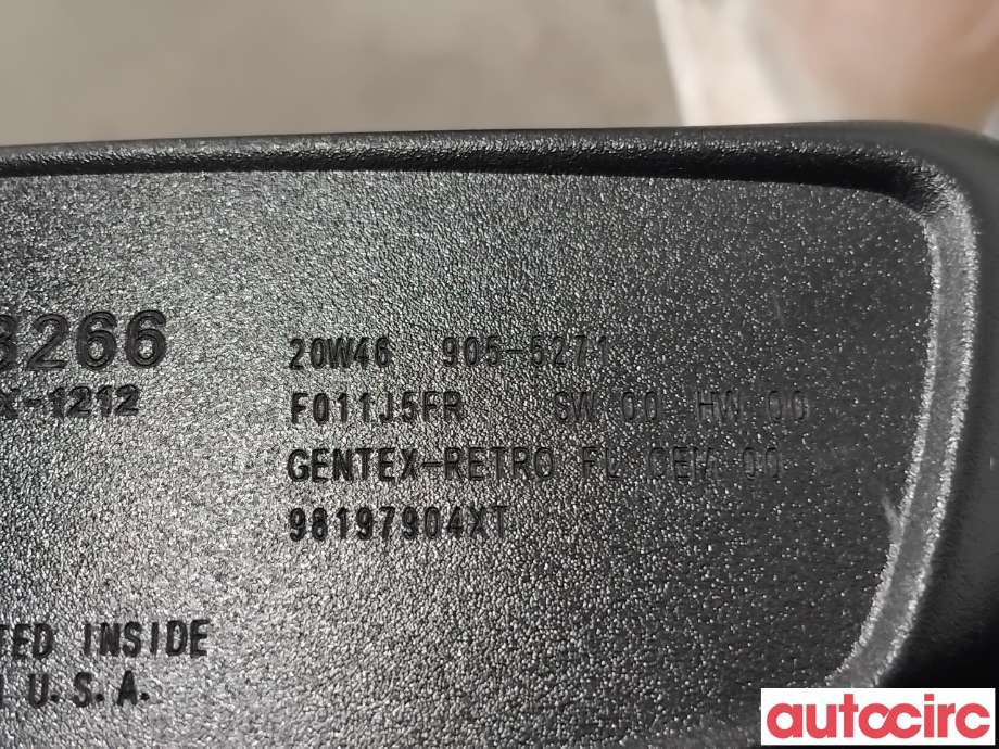 Speil innvendig til Peugeot 2008 2019-->> (Type II)  (PEUGEOT|98197904XT|905-5271)