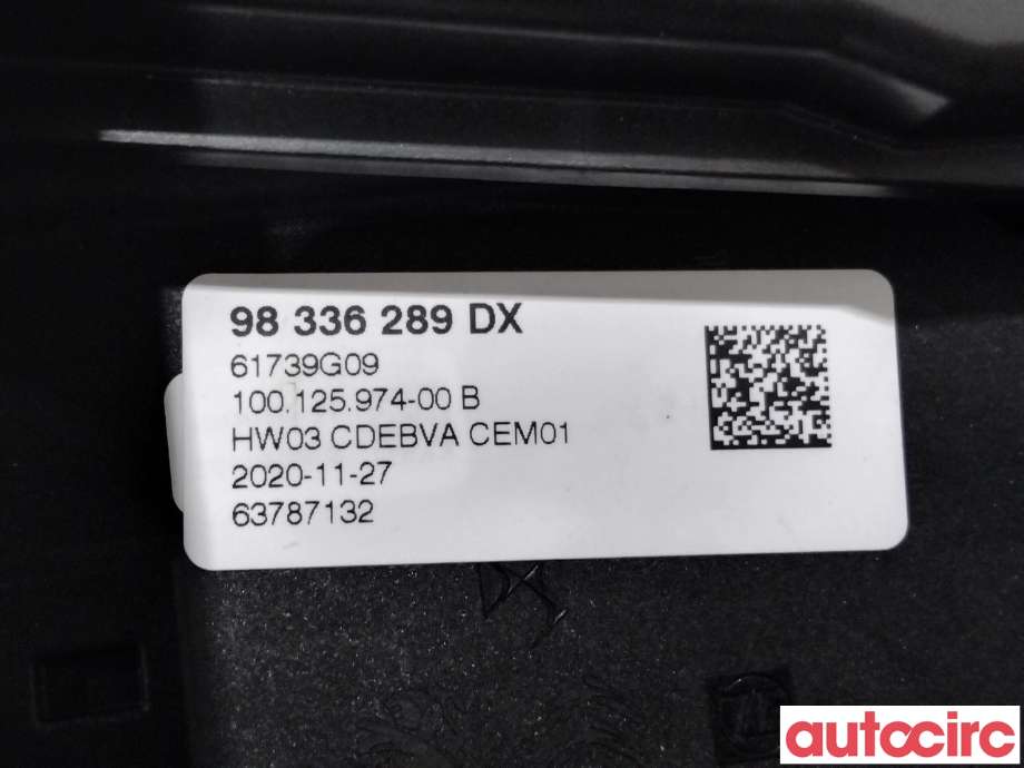 Girstang/girvelger automat til Peugeot 2008 2019-->> (Type II)  (PEUGEOT|1663576080|100125974-00|98336289DX)