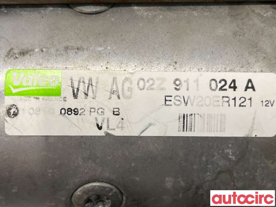 Starter diesel til VW Golf VI 2008-2012  (VOLKSWAGEN|02Z911024AX|ESW20ER121|02Z911024A)