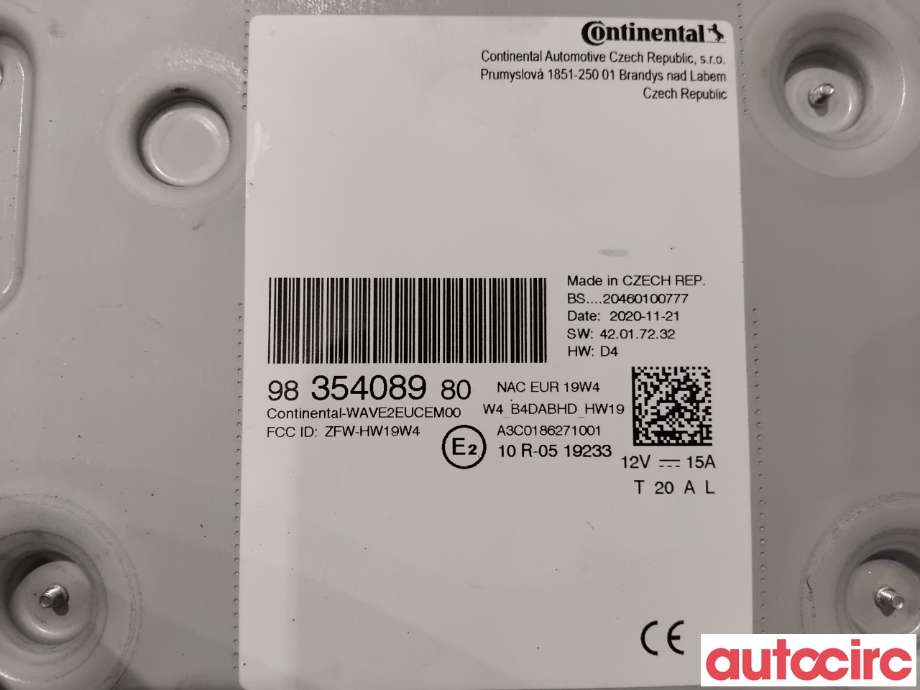 Bilstereo navigasjon til Peugeot 2008 2019-->> (Type II)  (PEUGEOT|1674206580|9835408980|1690334280)