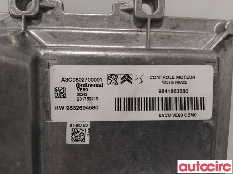 Styreenhet diverse til Peugeot 2008 2019-->> (Type II)  (PEUGEOT|1675659280|A3C0802700001|9832694580)