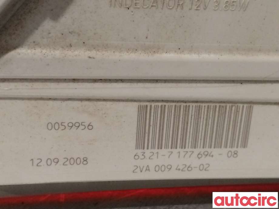 Baklykt høyre til BMW 5-Serie 2003-2010 (E60/E61) (E60/E61) (BMW|63217177694)