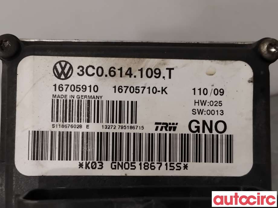 ABS sentral til VW Passat 2005-2010 (B6) (B6) (VOLKSWAGEN|3C0614109AF|16705710-K|3C0614109T)