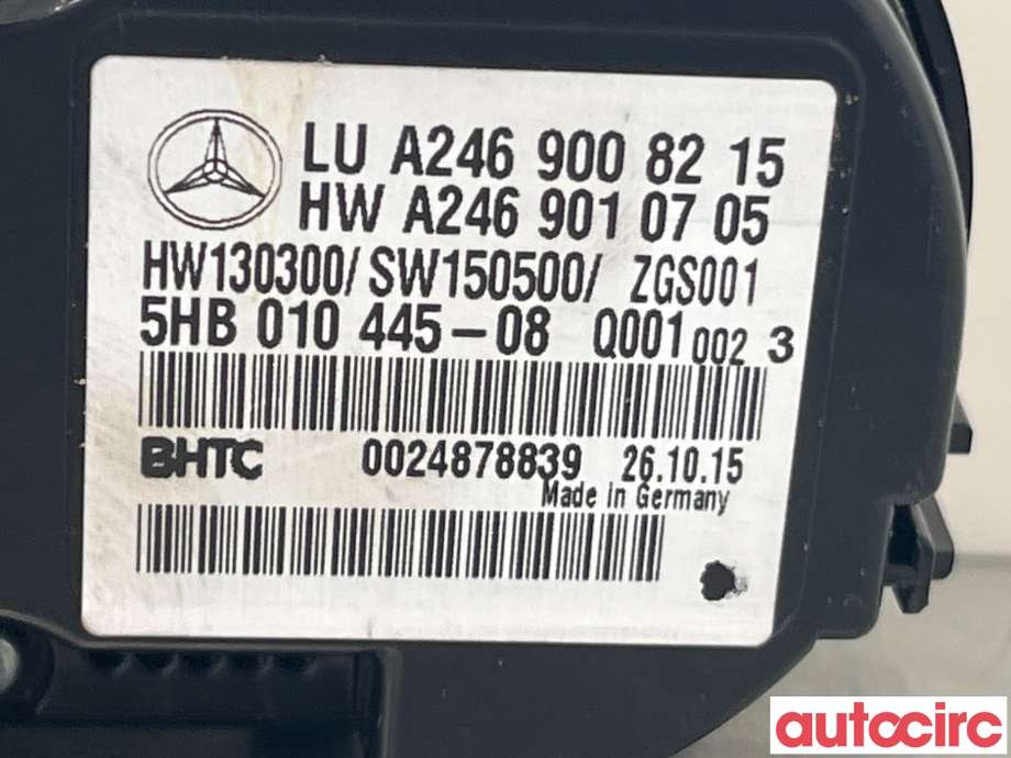 Varmeapparat betjening til Mercedes CLA 2013-2019 (C117) (C117) (MERCEDES|A2469003616|5HB010445-08|A2469008215)