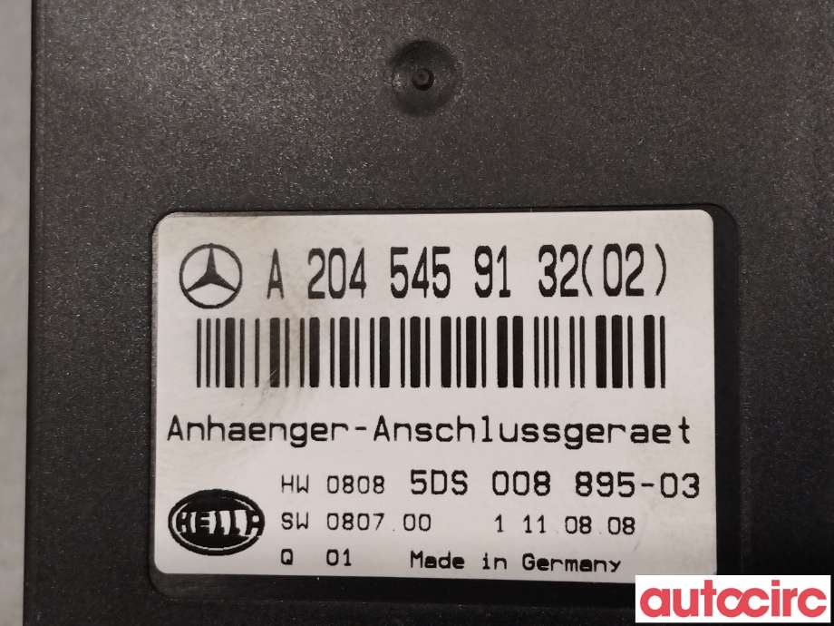 Styreenhet hengerfeste til Mercedes GLK 2008-2015 (X204) (X204) (MERCEDES|A2045459132)