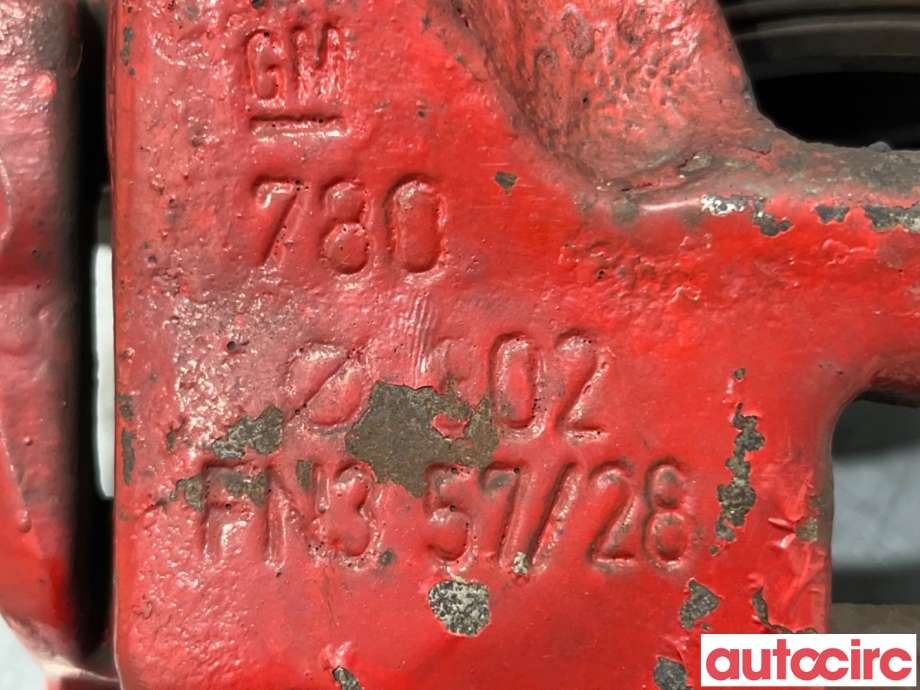 Bremsecaliper høyre foran til Saab 9-3 2008-2011 (Type II, Fase 2)  (SAAB|93185749|)