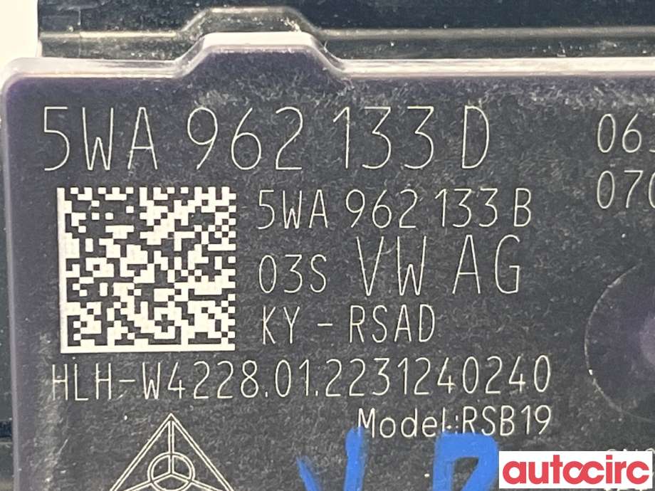 Styreenhet nøkkelfri/keyless til Škoda Enyaq 2021-->>  (SKODA|5WA962133D)
