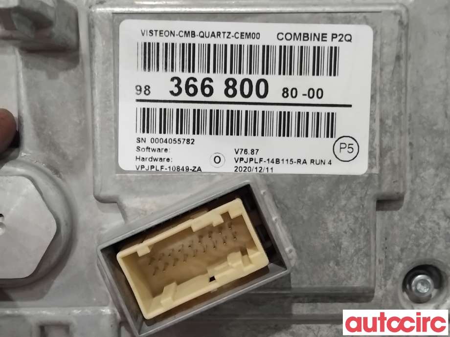Instrumentpanel til Peugeot 2008 2019-->> (Type II)  (PEUGEOT|9847841380|VPJPLF-14B115-RA|9836680080)