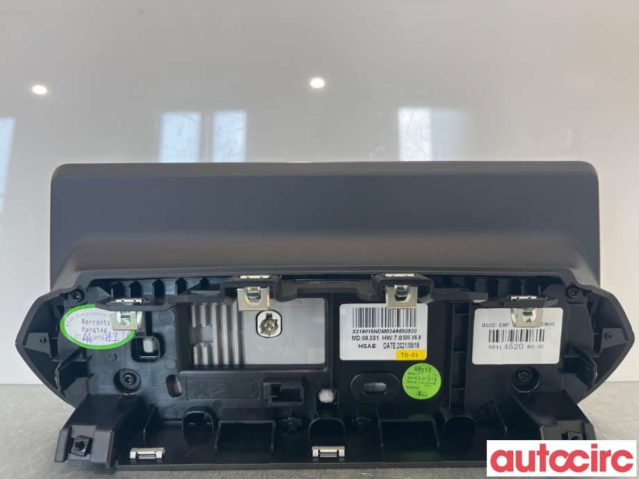 Multimedia display (MCU - Media Controller Unit) til Peugeot 2008 2019-->> (Type II)  (PEUGEOT|9841452080)