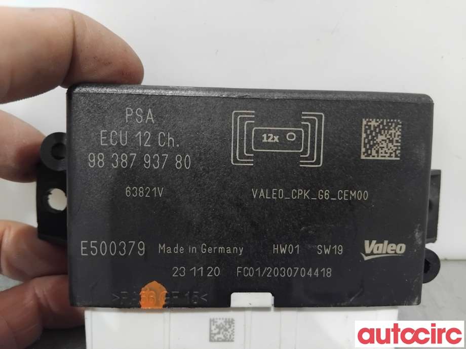 Styreenhet parkering til Peugeot 2008 2019-->> (Type II)  (PEUGEOT|1674257280|E500379|9838793780)