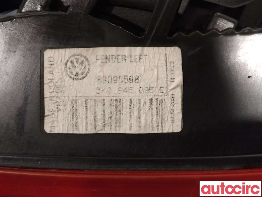 Baklykt venstre til VW Golf VI 2008-2012 (VOLKSWAGEN|5K0945095E)