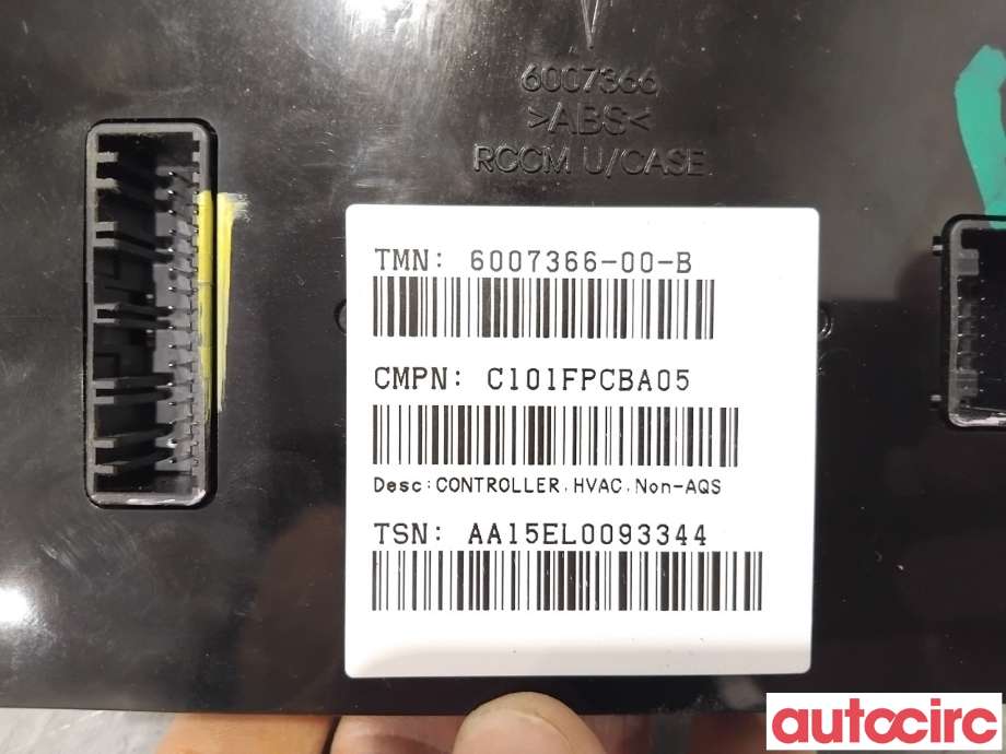 Styreenhet klima/aircondition til Tesla Model S 2013-2016 (Fase 1) (TESLA|6007366-00-B|C101FPCBA05)