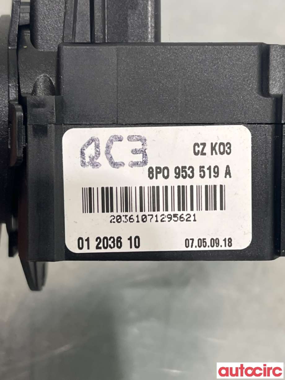 Bryter visker til Audi A3 2003-2008 (Type II, Fase 1)  (AUDI|8P0953519A|)